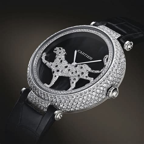 cartier diamond watch with animal|cartier diamond watches for women.